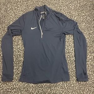 Navy blue Nike quarter zip jacket